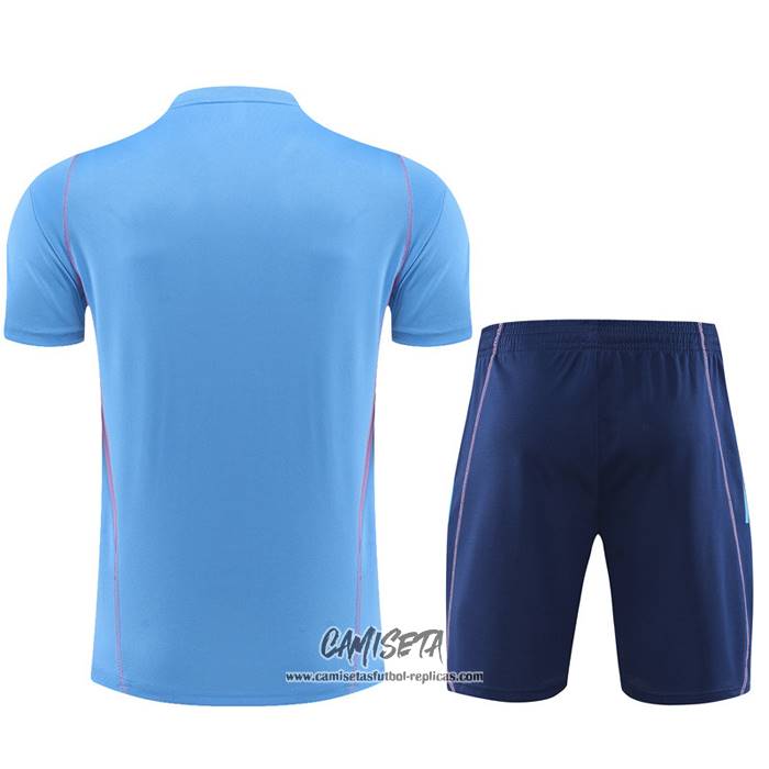 Chandal del Argentina 2023-2024 Manga Corta Azul Oscuro - Pantalon Corto